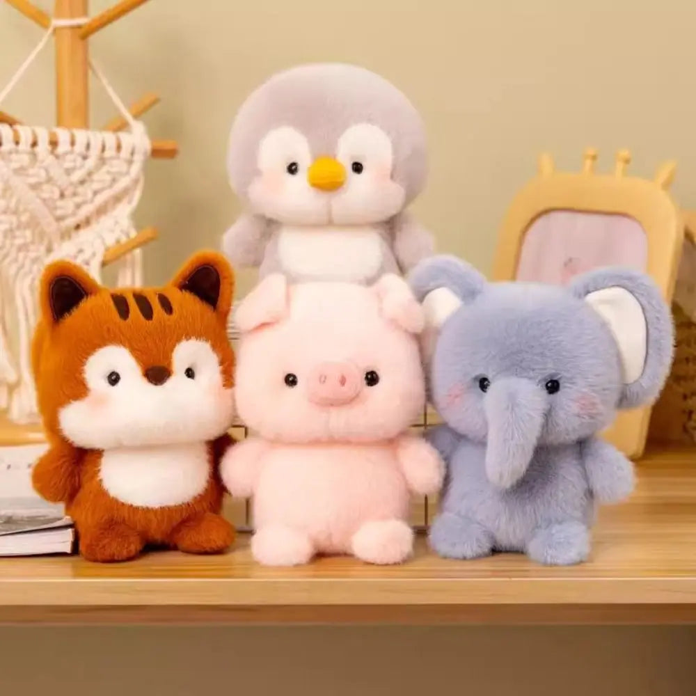 Niedliche 16 cm große Plüsch-Begleiterpuppe, Capybara-Elefant, Stofftier, Kissen, Plüschbär, Tier-Plüschtier, Schlafgeschenk