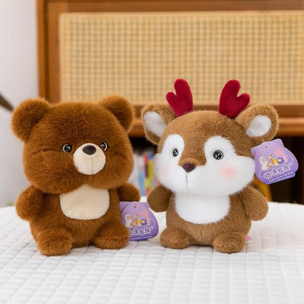 Niedliche 16 cm große Plüsch-Begleiterpuppe, Capybara-Elefant, Stofftier, Kissen, Plüschbär, Tier-Plüschtier, Schlafgeschenk