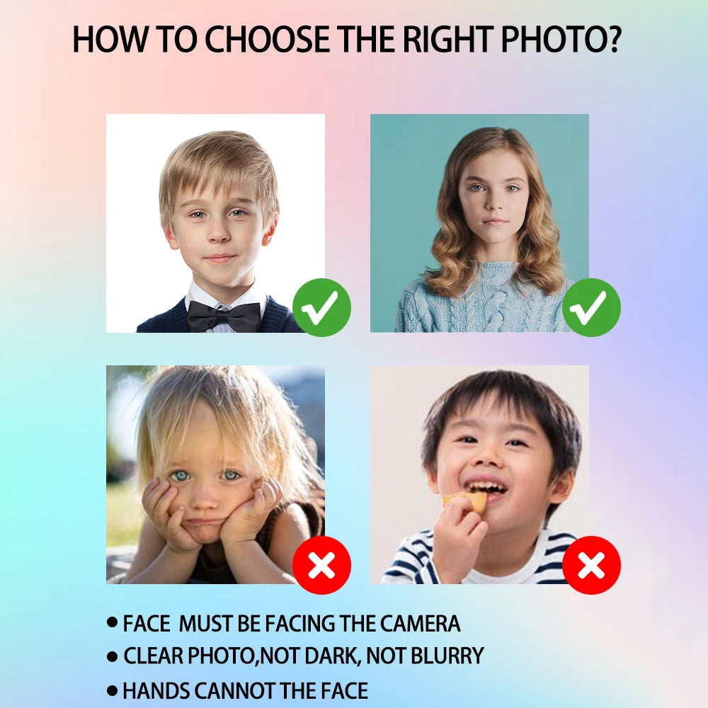 Benutzerdefinierte Gesichtsmaske, personalisierte Foto-Gesichtsmasken, Selfie-Fotoautomaten-Requisiten für Geburtstag, Hochzeit, Junggesellenabschied