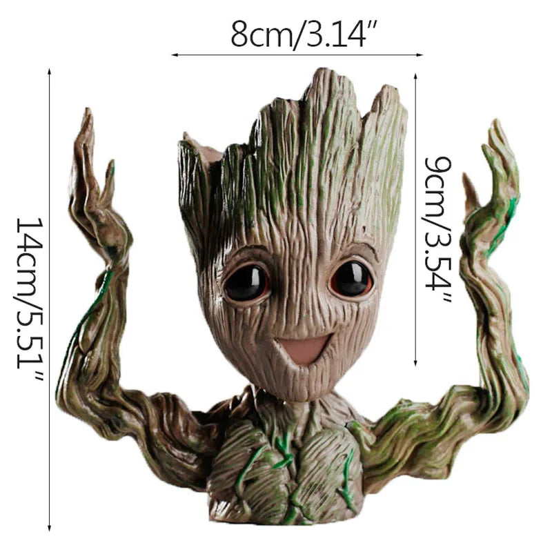 Home Dekoration Handwerk Miniatur Modell Büro Desktop Display Cartoon Groot Figuren Handwerk Dekor Baum Mann Ornament 5CM