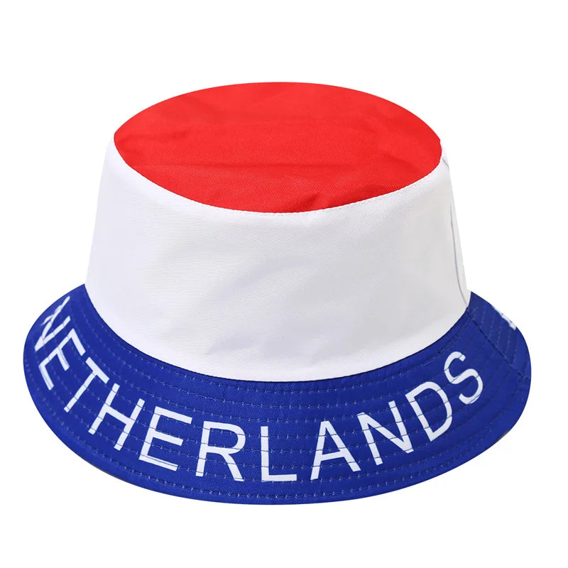 2026 Länder Nationalflaggen Fischerhut für Herren und Damen – Wendbarer Sonnenhut für Fußballfans und Partys – Fußballpokal-Fischerhut