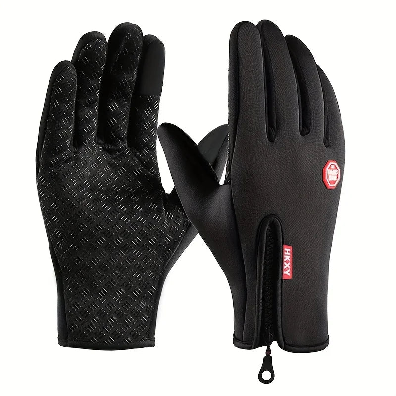 Winterhandschuhe für Männer und Frauen, Touchscreen, warm, Outdoor, Radfahren, Fahren, Motorrad, kalte Handschuhe, winddicht, rutschfeste Handschuhe