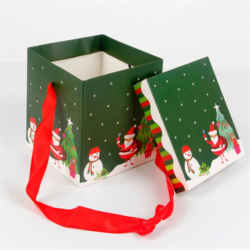 Weihnachtsgeschenkboxen, Geschenkverpackung, Frohe Weihnachten, Dekorative Kartons für Weihnachten, Heimparty-Dekoration, Neujahr, Süßigkeitenbox, Etui