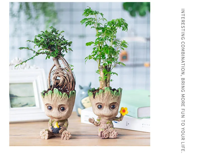 Home Dekoration Handwerk Miniatur Modell Büro Desktop Display Cartoon Groot Figuren Handwerk Dekor Baum Mann Ornament 5CM