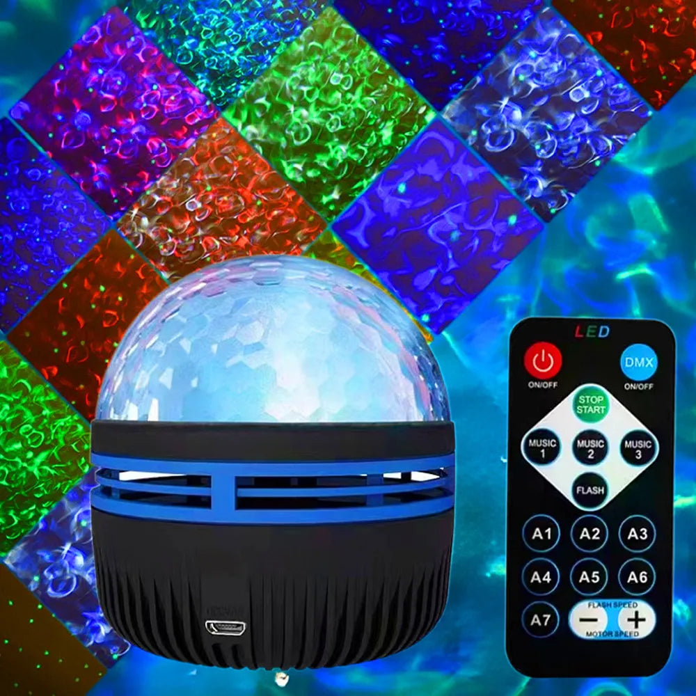 LED Star Galaxy Projektor Lampe USB Auto Rotierenden Magische Kugel Mond Licht Bunte Sternen Himmel Fernbedienung Nacht Lichter Zimmer Dekor