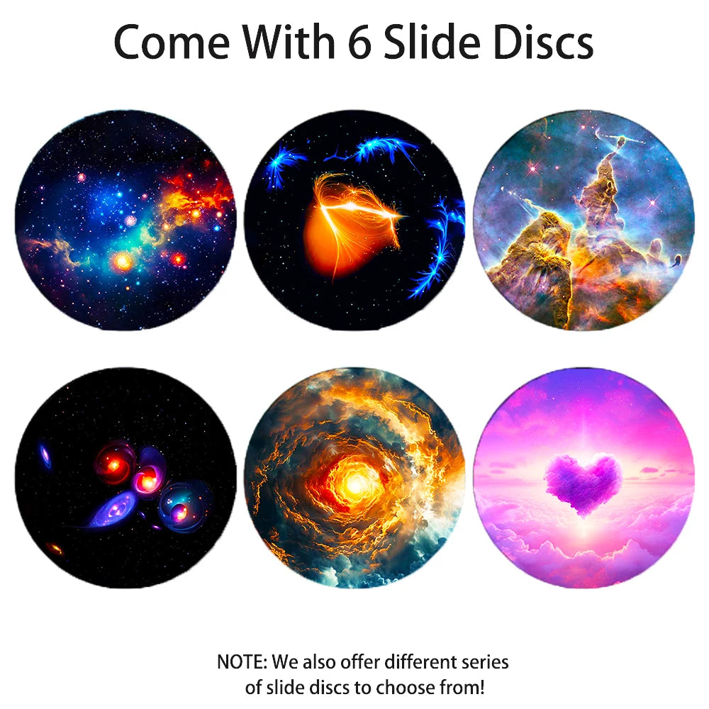 Sternprojektor Nachtlichtscheibe Planetariumsprojektorscheibe 4K HD Galaxy Projektor Lichtscheibe – 6er-Pack (Projektor nicht im Lieferumfang enthalten)