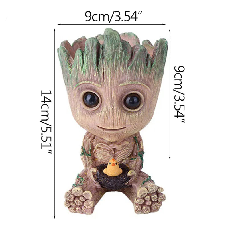 Home Dekoration Handwerk Miniatur Modell Büro Desktop Display Cartoon Groot Figuren Handwerk Dekor Baum Mann Ornament 5CM