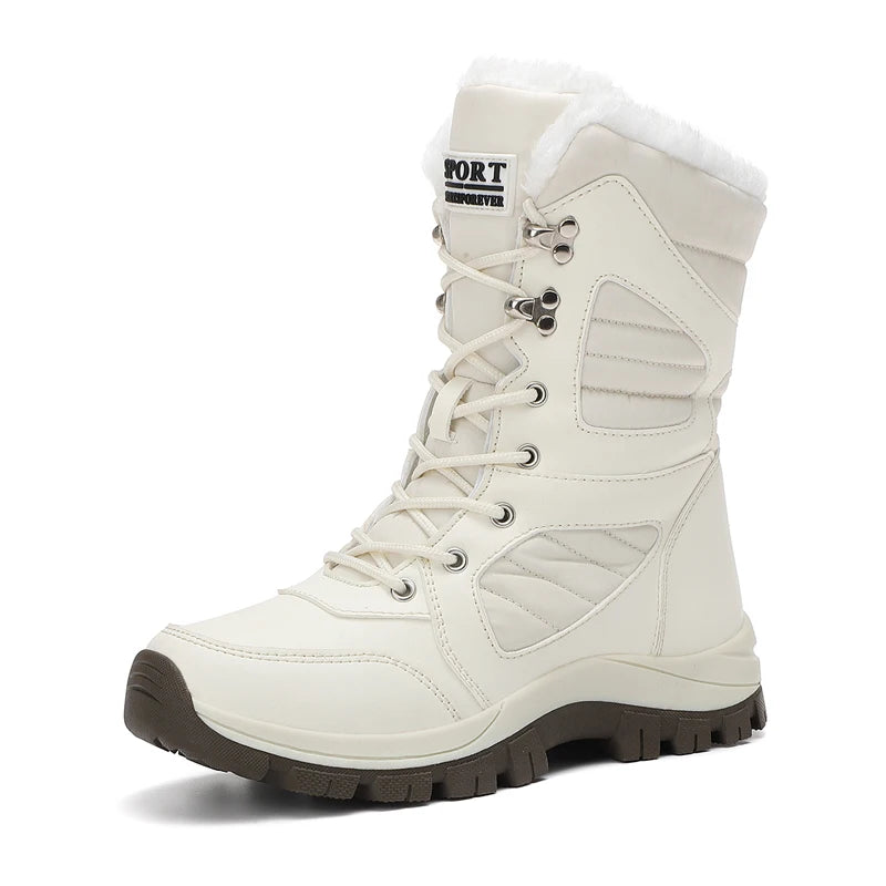 Winter Frauen Schnee Boot High-top Wasserdichte Stiefeletten Damen Dicke Plus Warme Schnee Wandern Stiefel Outdoor Baumwolle Schuhe turnschuhe
