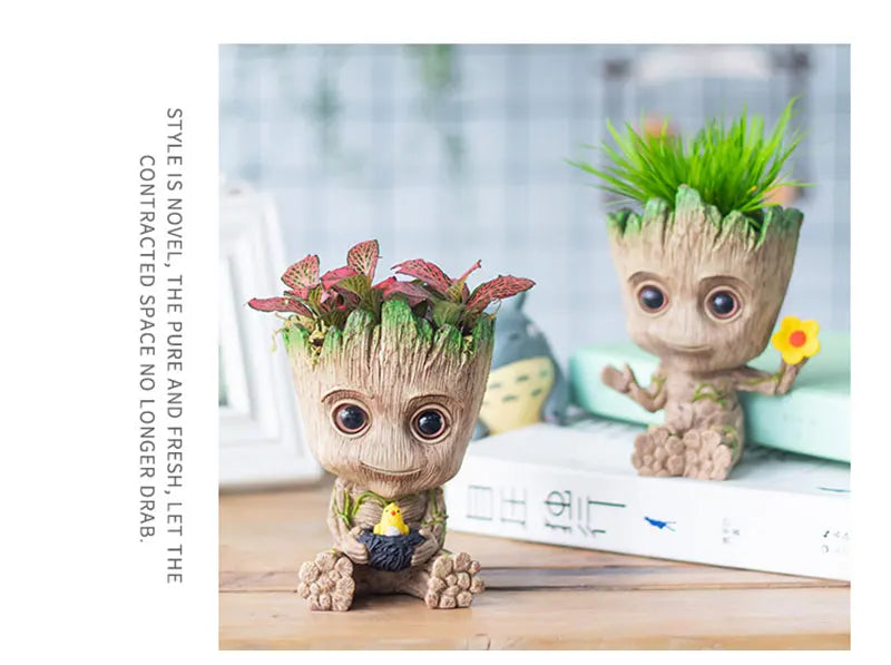 Home Dekoration Handwerk Miniatur Modell Büro Desktop Display Cartoon Groot Figuren Handwerk Dekor Baum Mann Ornament 5CM