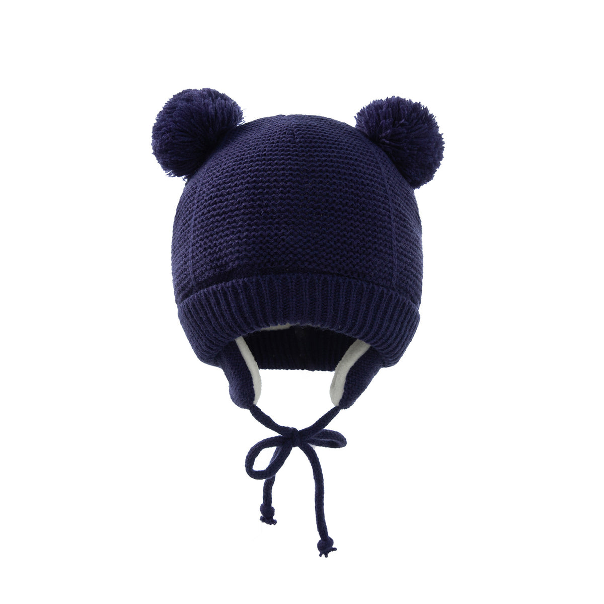 Winter-Babymütze für 0–12 Monate, Jungen und Mädchen, Zubehör, Strickmütze, Kindermütze, Fleece, warme Handschuhe, dicke Winterohr-Kindermütze, Babymütze