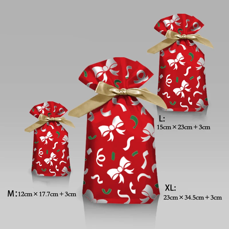 Weihnachtliche Geschenktüte Weihnachtsdekoration für Zuhause Schneeflocken-Geschenktasche Weihnachtsverpackungshalter Neujahr