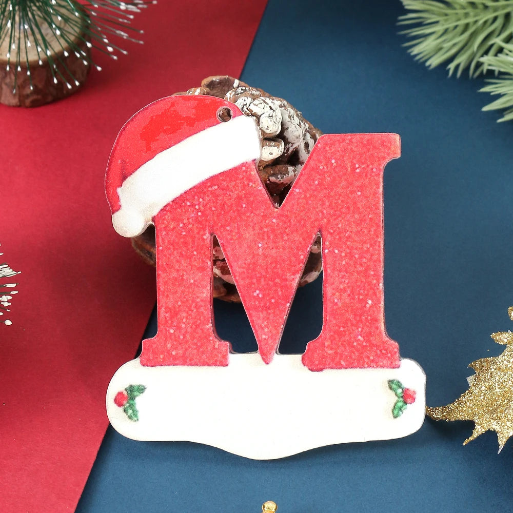 Winter 26 Buchstaben Weihnachtsdekoration 3D Harz hängen Anhänger Party Home Zimmer Weihnachtsbaum Dekor Freunde Familien DIY Geschenke