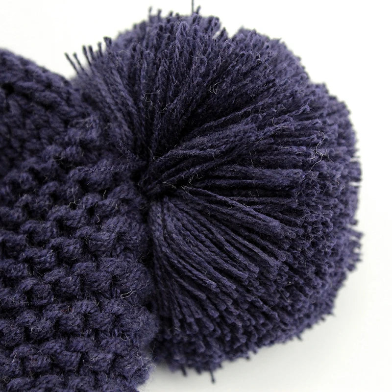 Winter-Babymütze für 0–12 Monate, Jungen und Mädchen, Zubehör, Strickmütze, Kindermütze, Fleece, warme Handschuhe, dicke Winterohr-Kindermütze, Babymütze