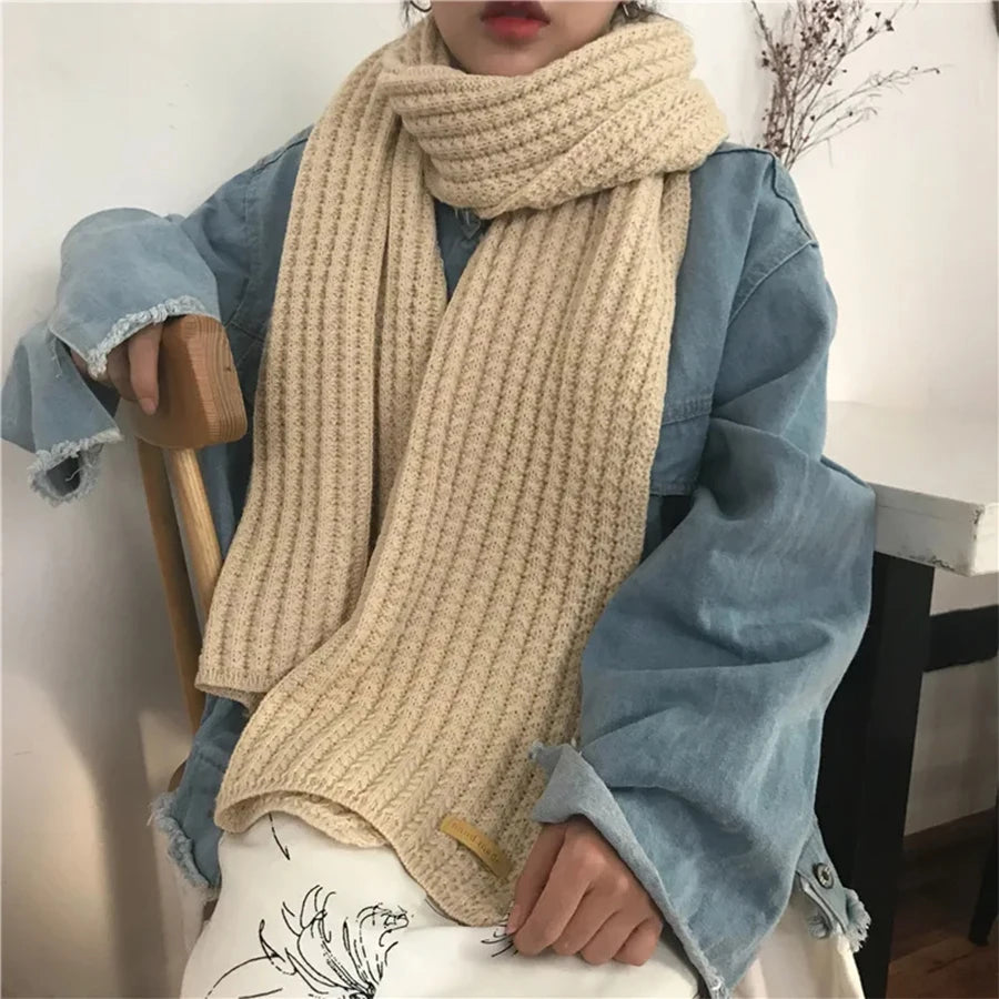 Winterschal für Damen und Herren, dicker Zopfmuster, klobiger langer warmer Schal für Reisen, Büro, warme Kaschmirschals, Halstuch