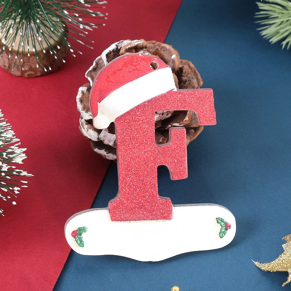 Winter 26 Buchstaben Weihnachtsdekoration 3D Harz hängen Anhänger Party Home Zimmer Weihnachtsbaum Dekor Freunde Familien DIY Geschenke