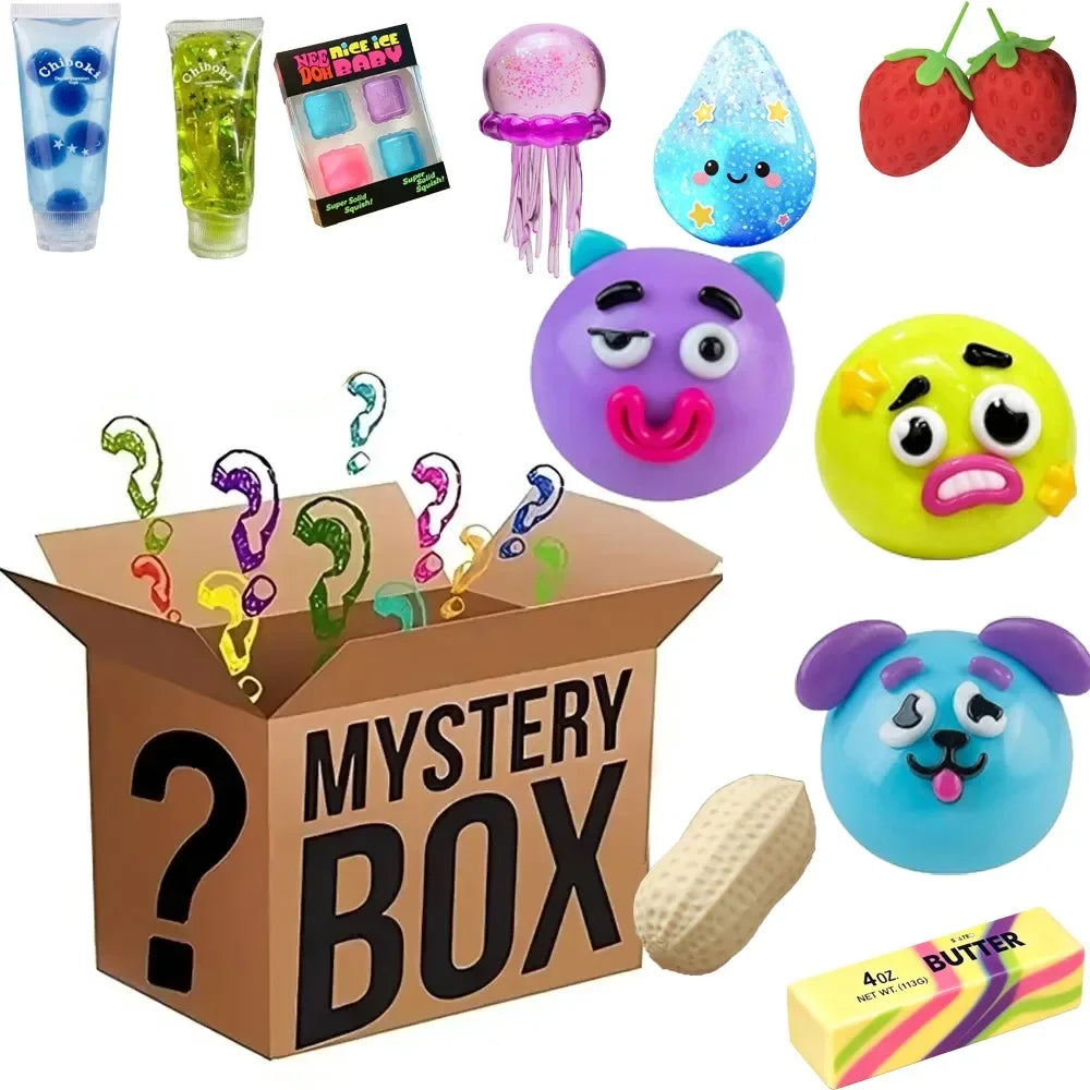Zufällige Squishy Mystery Box: Süße Butter-Käse-Quetschfigur, langsam aufsteigend, Blind Box