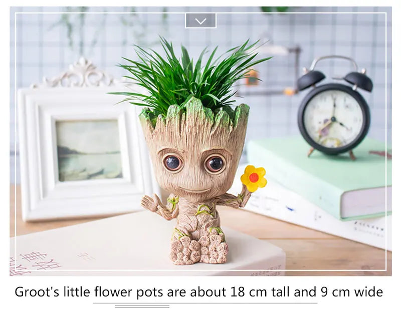 Home Dekoration Handwerk Miniatur Modell Büro Desktop Display Cartoon Groot Figuren Handwerk Dekor Baum Mann Ornament 5CM